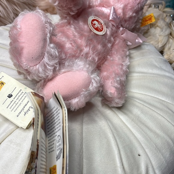 STEIFF PINK MUSIC BOX BEAR - Picture 6 of 12